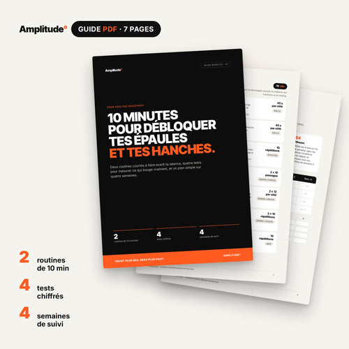 Guide PDF Amplitude° : routine mobilité 10 minutes épaules et hanches