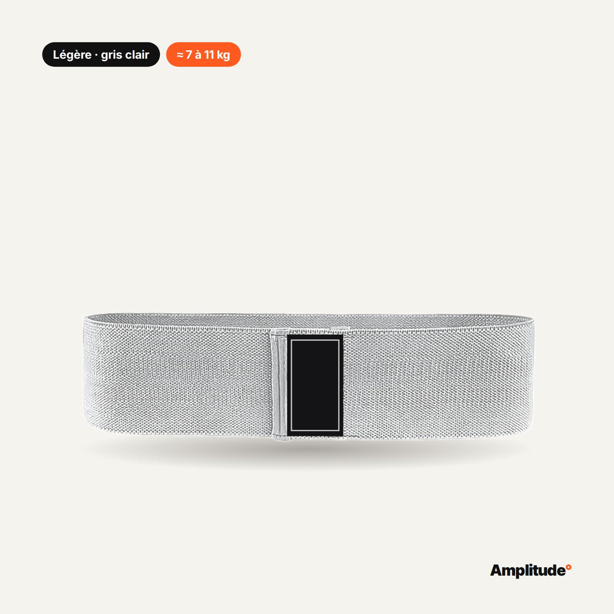 Mini-bande en tissu Légère gris clair, environ 7 à 11 kg