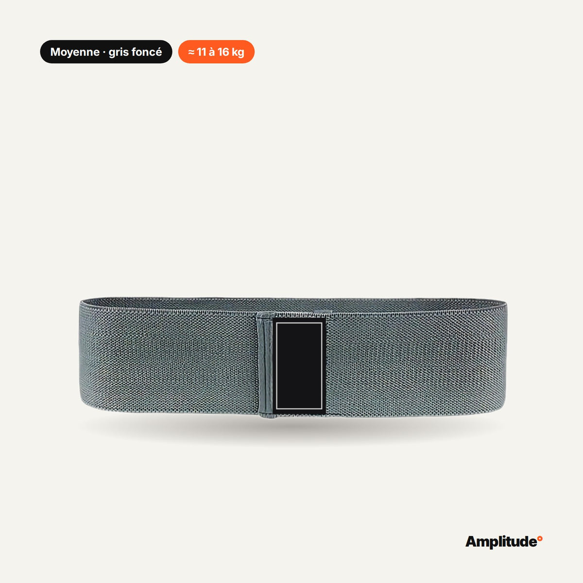 Mini-bande en tissu Moyenne gris foncé, environ 11 à 16 kg