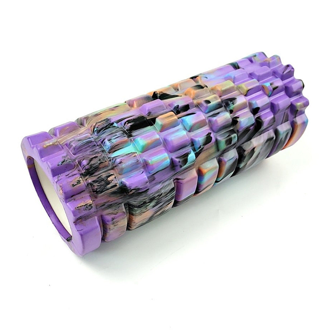 Rouleau de fascia 33 cm coloris Orage, violet, bleu et noir