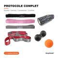 Protocole complet Amplitude° : bandes longues, sangle, balle double, balle lacrosse et rouleau de fascia
